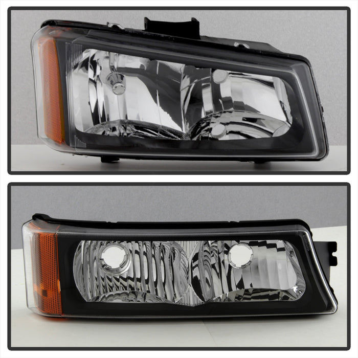 Spyder Auto 5069801 XTune Crystal Headlights/Bumper Lights; Black; - Truck Part Superstore