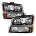 Spyder Auto 5069801 XTune Crystal Headlights/Bumper Lights; Black; - Truck Part Superstore