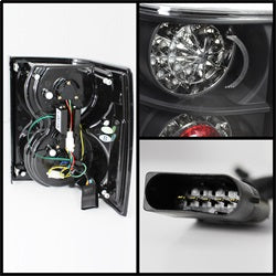 Spyder Auto 5070111 LED Tail Lights; Uses Stock Bulbs; Pair; Black; - Truck Part Superstore