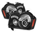 Spyder Auto 5070166 Halo LED Projector Headlights; Non-Replaceable LED; Pair; Black; - Truck Part Superstore