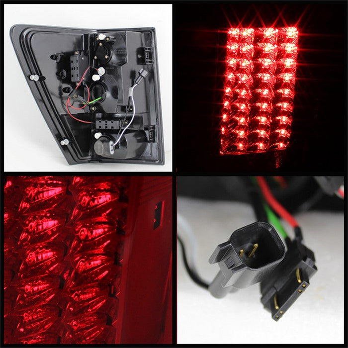 Spyder Auto 5070203 LED Tail Lights; Uses Stock Bulbs; Pair; Red/Clear; - Truck Part Superstore
