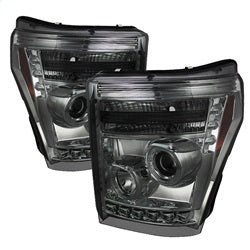 Spyder Auto 5070289 Halo LED Projector Headlights; Bulbs Included; Pair; Smoke; - Truck Part Superstore