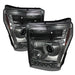 Spyder Auto 5070289 Halo LED Projector Headlights; Bulbs Included; Pair; Smoke; - Truck Part Superstore