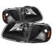 Spyder Auto 5070319 XTune Crystal Headlights; w/Corner Lights; Black; - Truck Part Superstore