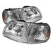 Spyder Auto 5070326 XTune Crystal Headlights; w/Corner Lights; Chrome; - Truck Part Superstore
