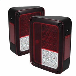 Spyder Auto 5070401 LED Tail Lights; Uses Stock Bulbs; Pair; Red Clear; - Truck Part Superstore