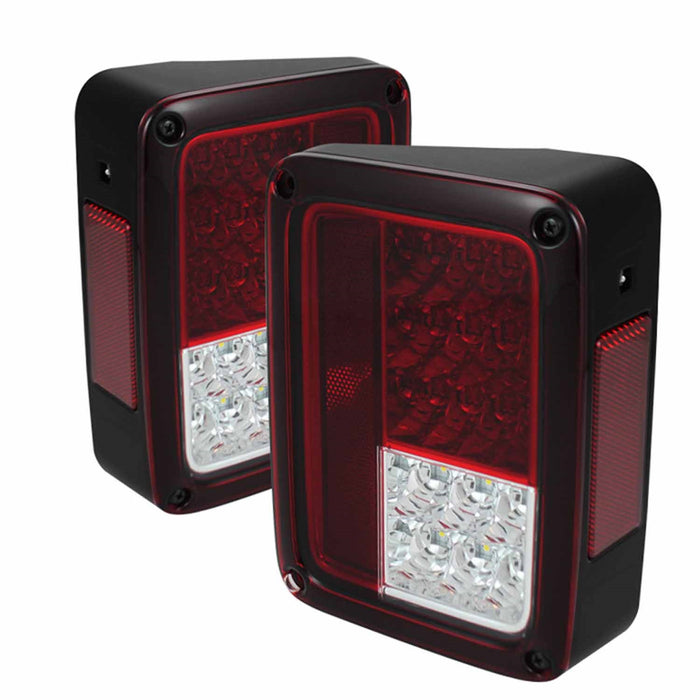 Spyder Auto 5070401 LED Tail Lights; Uses Stock Bulbs; Pair; Red Clear; - Truck Part Superstore