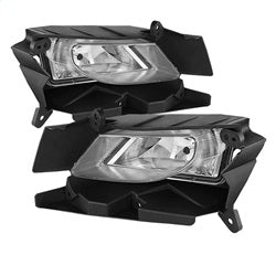Spyder Auto 5070456 OEM Fog Lights; Bulbs Included; w/Switch; Pair; Clear; - Truck Part Superstore