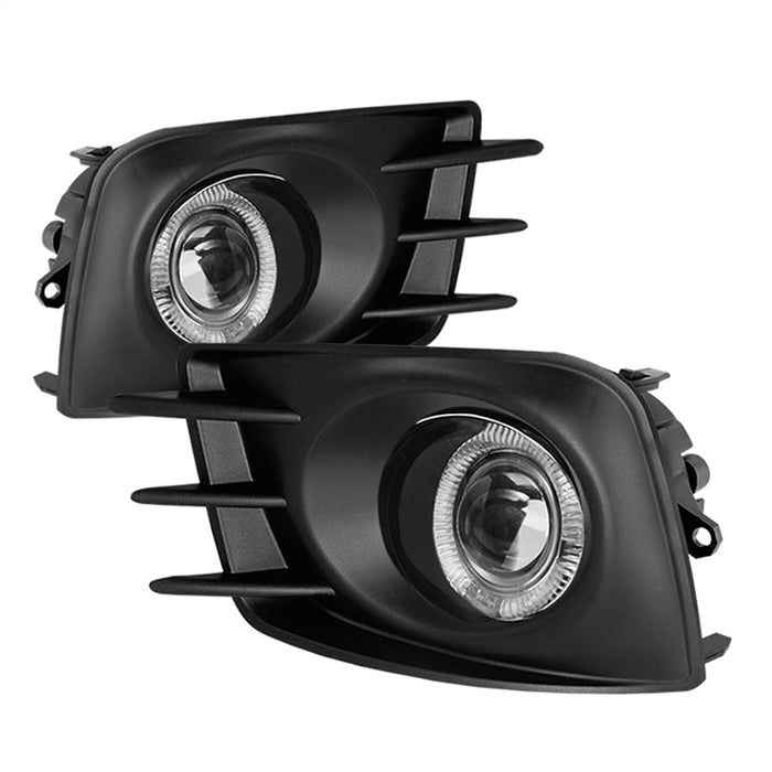 Spyder Auto 5070524 Halo Projector Fog Lights; Bulbs Included; w/Switch; Pair; Clear; - Truck Part Superstore