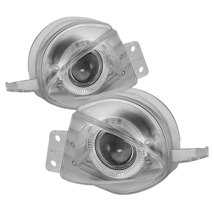 Spyder Auto 5070548 Halo Projector Fog Lights; Bulbs Included; w/Switch; Pair; Clear; - Truck Part Superstore