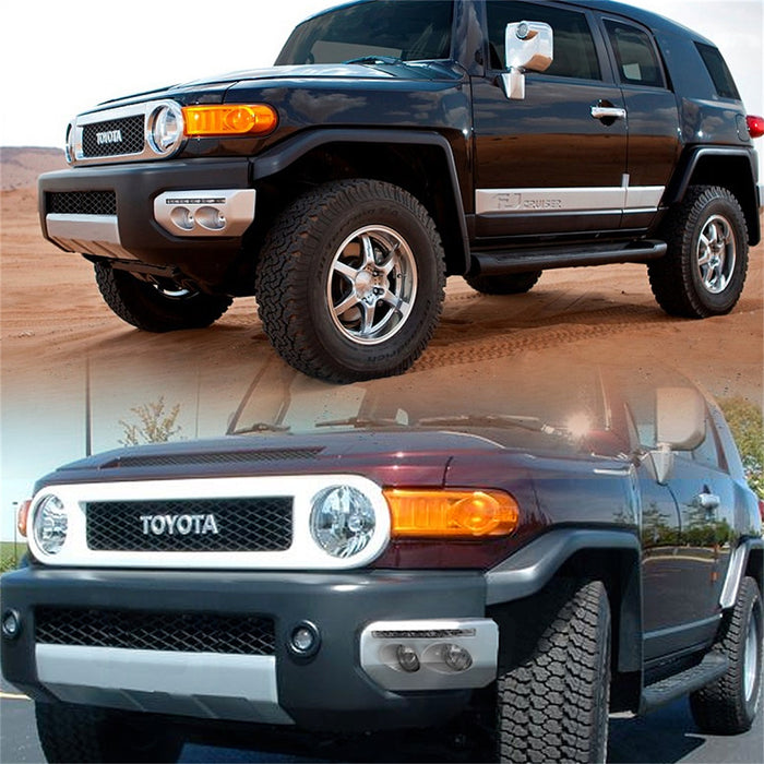 Spyder Auto 5070555 Fog Lights; Bulbs Included; Pair; w/LED Daytime Running Lights; w/Switch; Clear; - Truck Part Superstore
