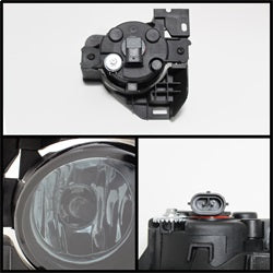 Spyder Auto 5071705 OEM Fog Lights; Bulbs Included; w/Switch; Pair; Smoke; - Truck Part Superstore