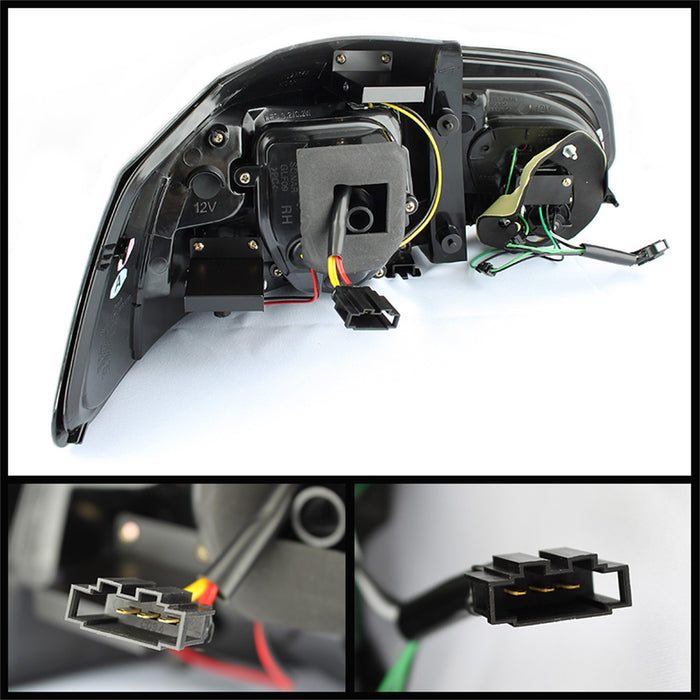 Spyder Auto 5071767 LED Tail Lights; Uses Stock Bulbs; G2 Type w/Light Bar; Pair; Black; - Truck Part Superstore