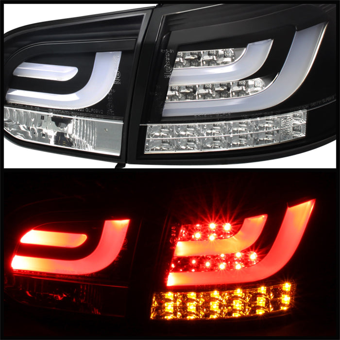 Spyder Auto 5071767 LED Tail Lights; Uses Stock Bulbs; G2 Type w/Light Bar; Pair; Black; - Truck Part Superstore