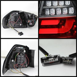 Spyder Auto 5071958 LED Indicator Light Bar LED Tail Lights; Pair; Black; - Truck Part Superstore