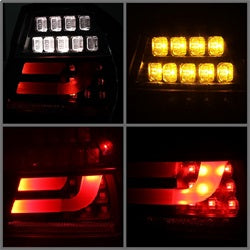 Spyder Auto 5071958 LED Indicator Light Bar LED Tail Lights; Pair; Black; - Truck Part Superstore
