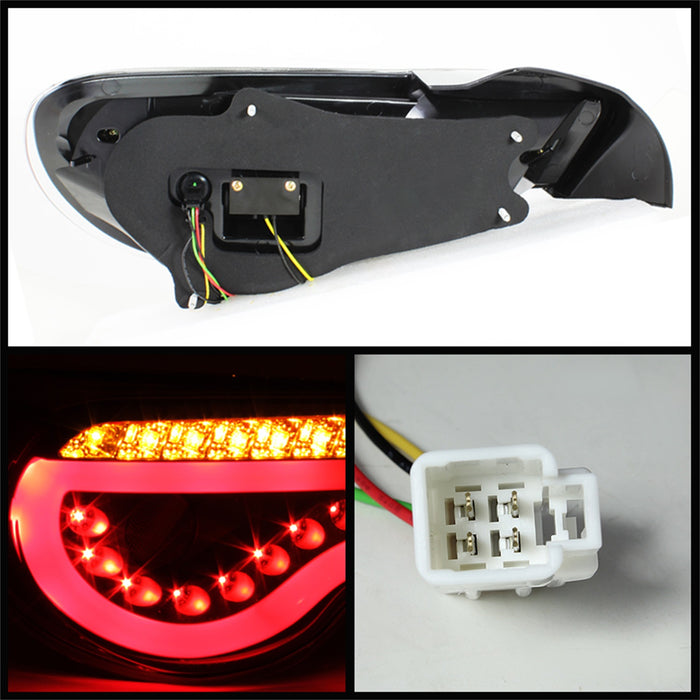 Spyder Auto 5072009 Light Bar LED Tail Lights; Pair; Black; - Truck Part Superstore