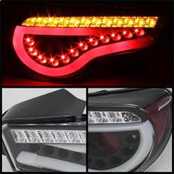 Spyder Auto 5072009 Light Bar LED Tail Lights; Pair; Black; - Truck Part Superstore