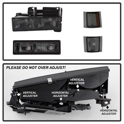 Spyder Auto 5072238 XTune Headlights - Truck Part Superstore