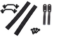 Kentrol 50724 Jeep TJ Polished Stainless Door Strap Kit For Wrangler TJ Black Powdercoat Stainless Steel Kentrol - Truck Part Superstore