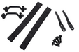 Kentrol 50725 Jeep CJ/YJ Door Strap Kit For 76-95 Jeep CJ/YJ Black Powdercoat Stainless Steel Kentrol - Truck Part Superstore