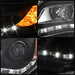 Spyder Auto 5072658 DRL Projector Headlights; Uses Stock Bulbs; Pair; Black; - Truck Part Superstore