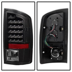 Spyder Auto 5072979 XTune LED Tail Lights; Black Housing; Clear Lens; - Truck Part Superstore