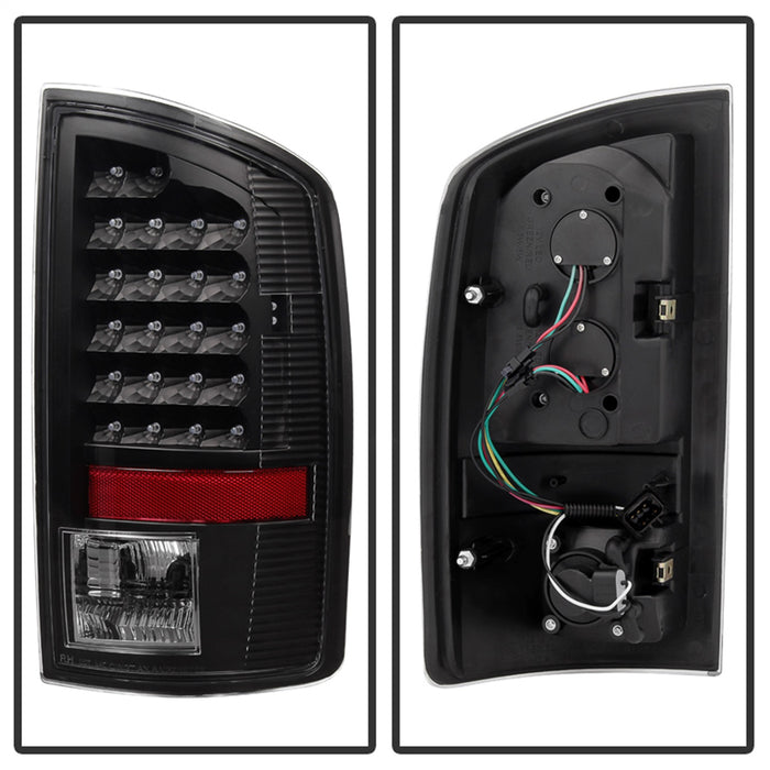 Spyder Auto 5072979 XTune LED Tail Lights; Black Housing; Clear Lens; - Truck Part Superstore