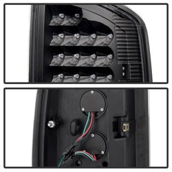 Spyder Auto 5072979 XTune LED Tail Lights; Black Housing; Clear Lens; - Truck Part Superstore