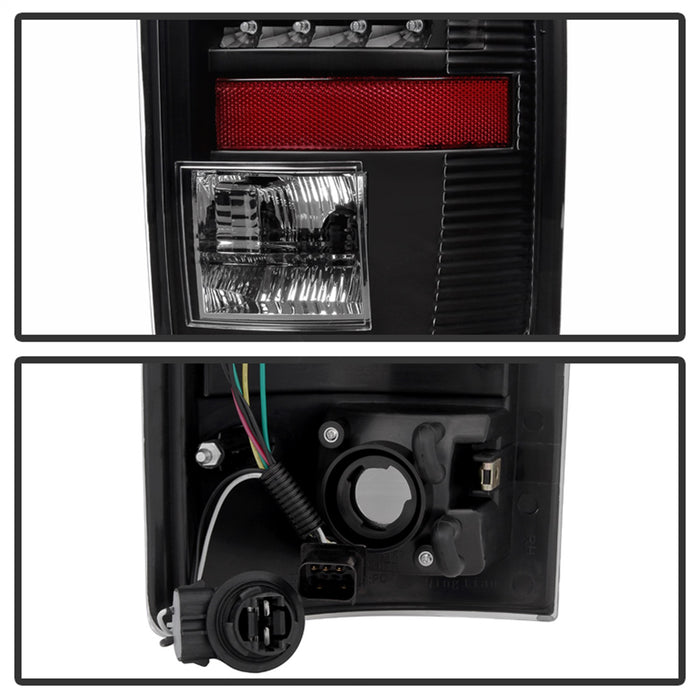 Spyder Auto 5072979 XTune LED Tail Lights; Black Housing; Clear Lens; - Truck Part Superstore