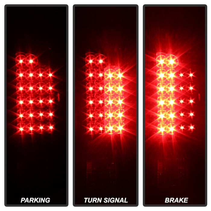 Spyder Auto 5072979 XTune LED Tail Lights; Black Housing; Clear Lens; - Truck Part Superstore