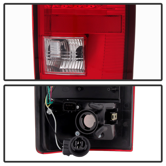 Spyder Auto 5072993 XTune LED Tail Lights; Red Clear Lens; Black Housing; - Truck Part Superstore