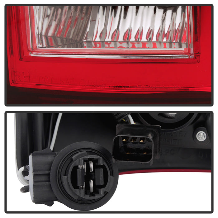 Spyder Auto 5072993 XTune LED Tail Lights; Red Clear Lens; Black Housing; - Truck Part Superstore