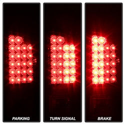 Spyder Auto 5072993 XTune LED Tail Lights; Red Clear Lens; Black Housing; - Truck Part Superstore