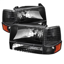 Spyder Auto 5073136 XTune Bumper Headlights/Corner Lights; 6 pcs.; Amber; Black; - Truck Part Superstore