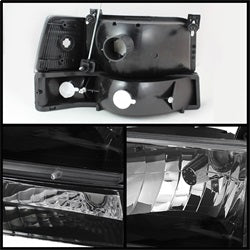 Spyder Auto 5073136 XTune Bumper Headlights/Corner Lights; 6 pcs.; Amber; Black; - Truck Part Superstore