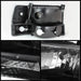Spyder Auto 5073136 XTune Bumper Headlights/Corner Lights; 6 pcs.; Amber; Black; - Truck Part Superstore
