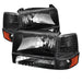 Spyder Auto 5073136 XTune Bumper Headlights/Corner Lights; 6 pcs.; Amber; Black; - Truck Part Superstore