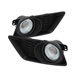 Spyder Auto 5073273 Halo Projector Fog Lights; Bulbs Included; w/Switch; Pair; Clear; - Truck Part Superstore