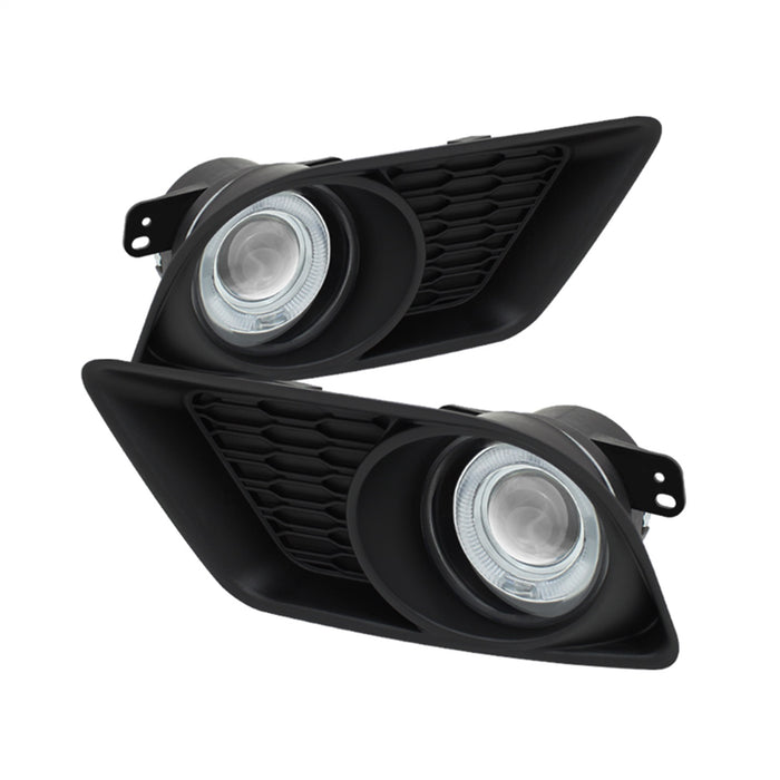 Spyder Auto 5073273 Halo Projector Fog Lights; Bulbs Included; w/Switch; Pair; Clear; - Truck Part Superstore