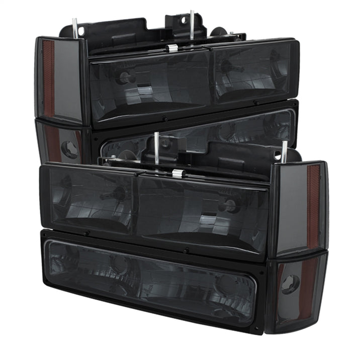 Spyder Auto 5073525 XTune Crystal Headlights; w/Corner And Bumper; Smoke; - Truck Part Superstore