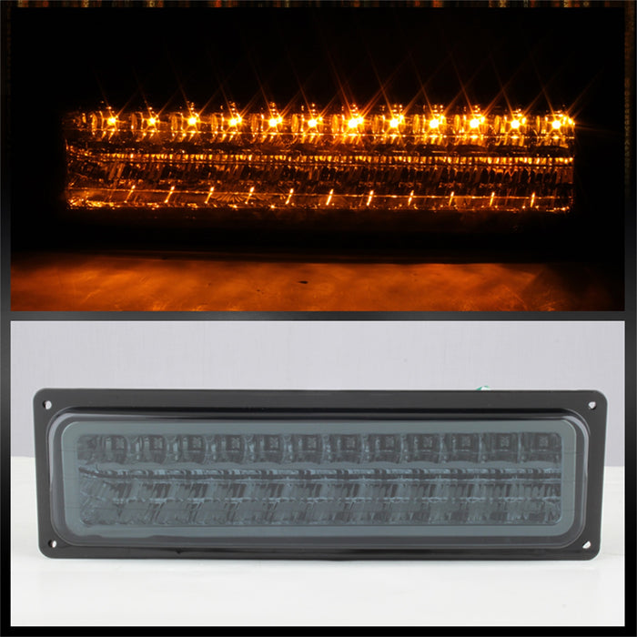 Spyder Auto 5073556 XTune Crystal Headlights; w/Corner And LED Bumper; Smoke; - Truck Part Superstore