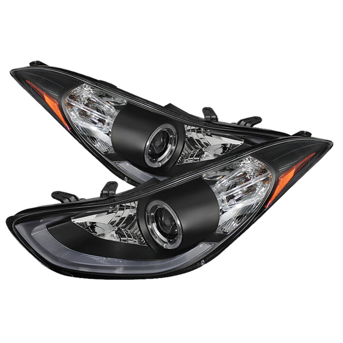 Spyder Auto 5073662 DRL LED Projector Headlights; Uses Stock Bulbs; Pair; Black; - Truck Part Superstore
