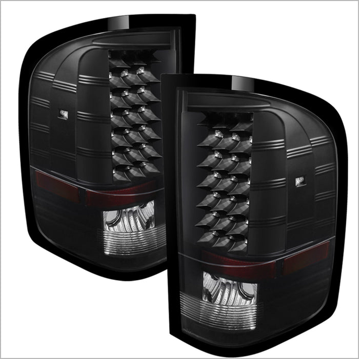 Spyder Auto 5073716 XTune LED Tail Lights; Black; - Truck Part Superstore