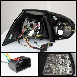 Spyder Auto 5073792 LED Tail Lights; LED Turn Signal; Black; - Truck Part Superstore