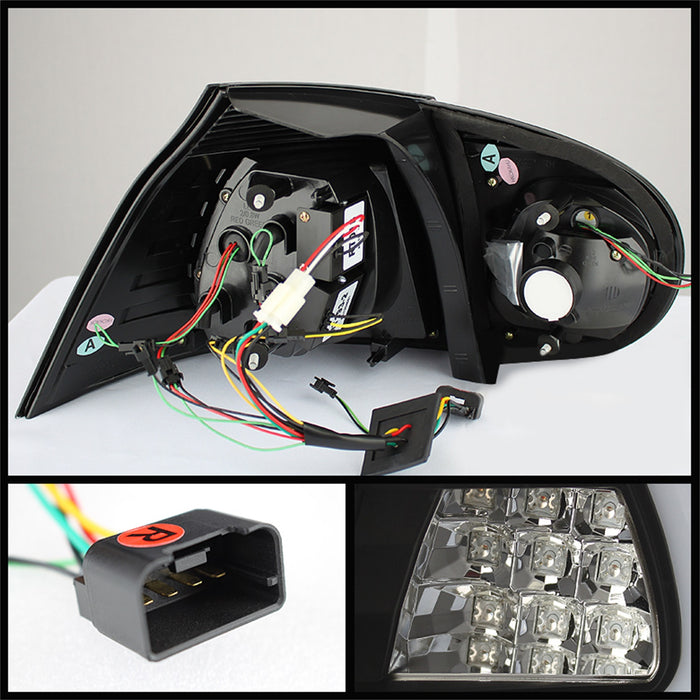 Spyder Auto 5073792 LED Tail Lights; LED Turn Signal; Black; - Truck Part Superstore
