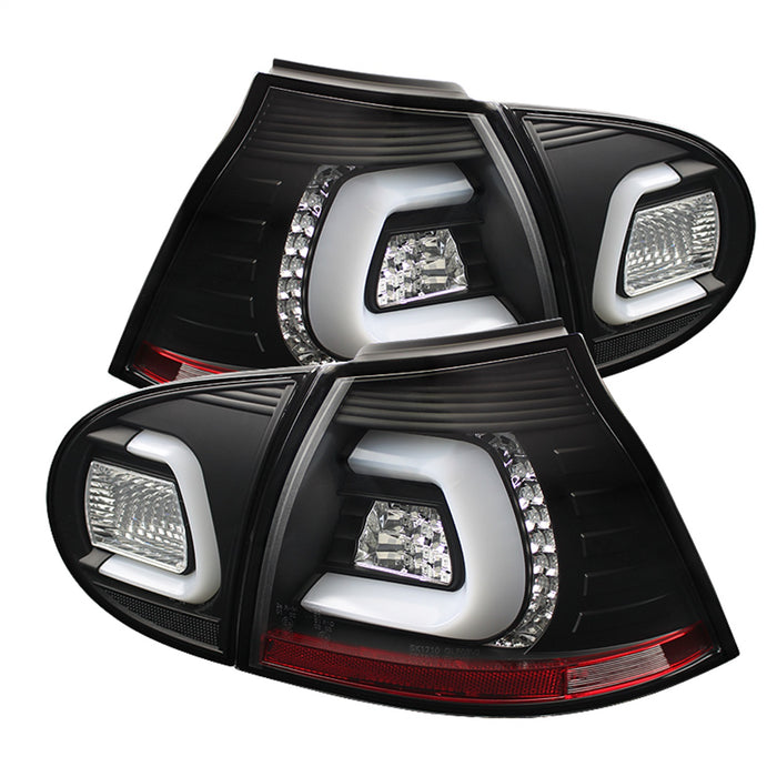 Spyder Auto 5073792 LED Tail Lights; LED Turn Signal; Black; - Truck Part Superstore