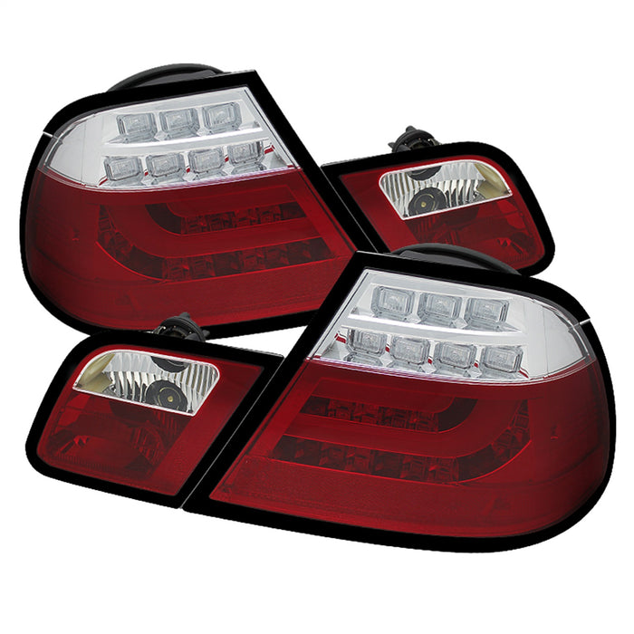 Spyder Auto 5073822 Light Bar LED Tail Lights; Red Clear; - Truck Part Superstore