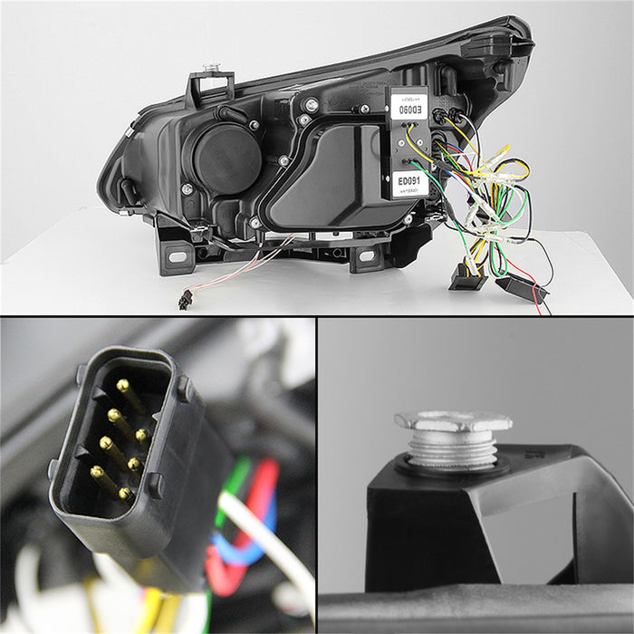 Spyder Auto 5074041 CCFL Halo Projector Headlights; Not Compatible w/ Xenon/HID Model; Black; - Truck Part Superstore