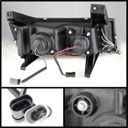 Spyder Auto 5074140 Halo LED Projector Headlights - Truck Part Superstore